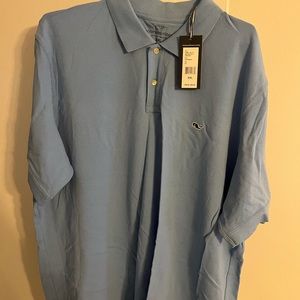 New With Tags Men’s Vineyard Vines XXL Ocean Breeze Blue Polo Shirt.